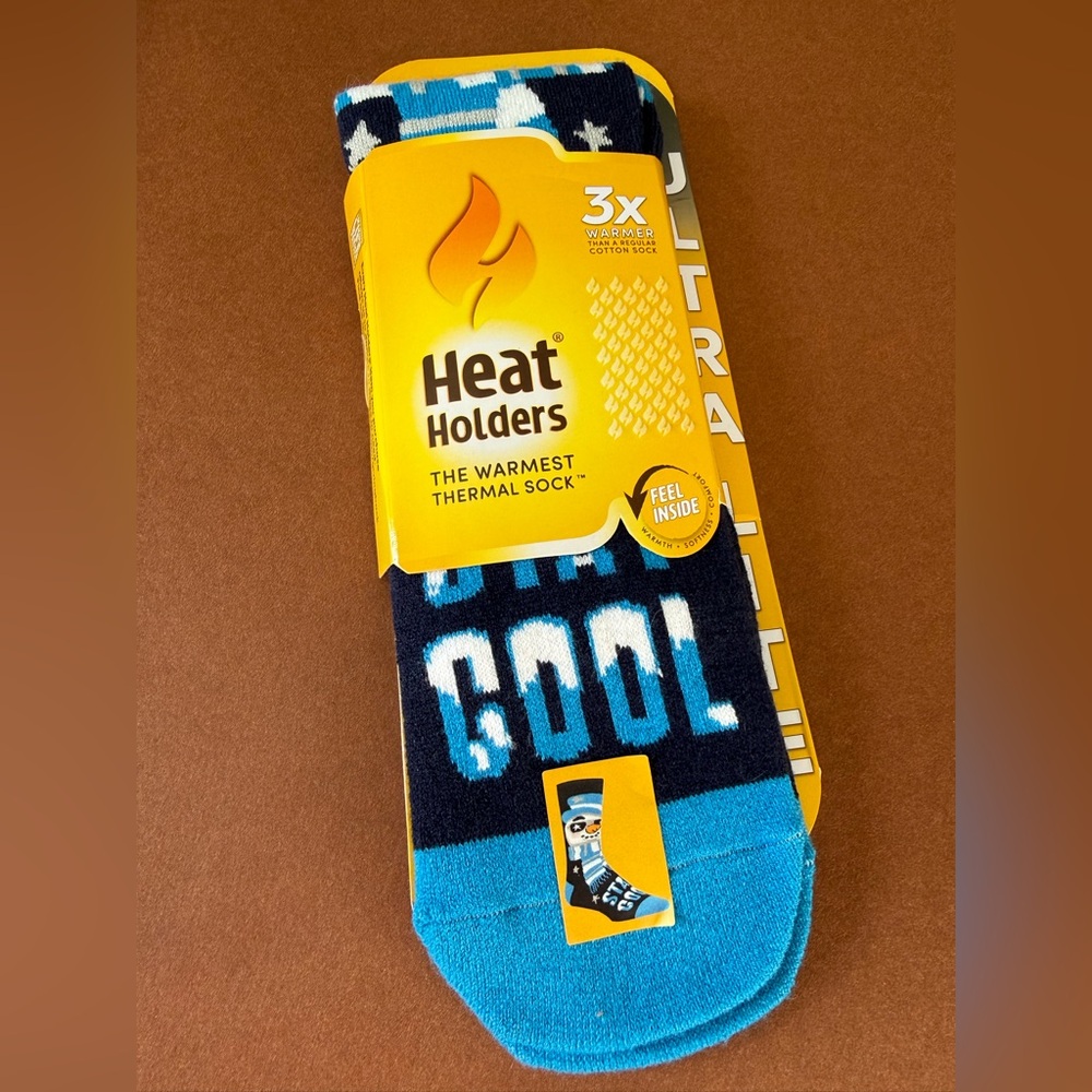 Heat Holders Men's Cool Blue Thermal Socks